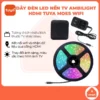 Dây đèn LED Ambilight Tuya Moes thay đổi màu sắc theo hình ảnh TV, âm nhạc, wifi qua điện thoại