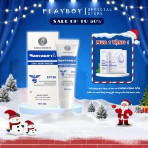 Kem Mụn SANTAGIFT Gel Giảm Mụn ẩn Trứng Cá chấm mụn Ngừa Thâm Mờ Sẹo Dưỡng Da Trắng sáng chống nắng