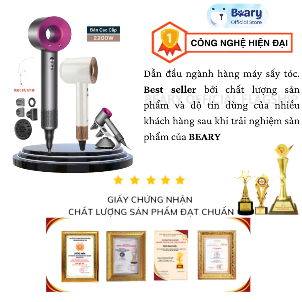 Máy Sấy Tóc METIS 5in1 Không Cánh Quạt 2200W - Ion Âm Cao Cấp - Image 2