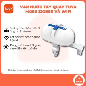 Van nước thông minh Tuya Moes Wifi/Zigbee, van nước hẹn giờ, van nước tay quay