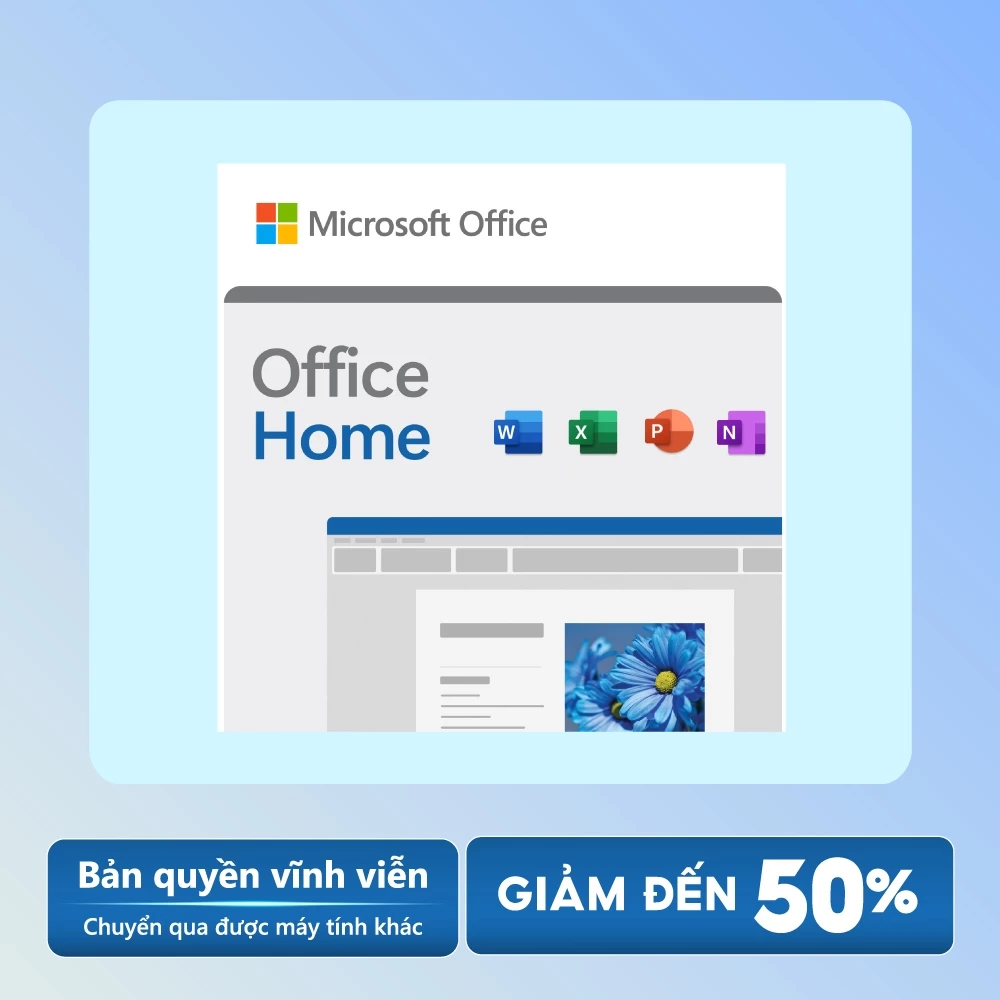 Phần mềm Office Home 2024 bản quyền | Dùng vĩnh viễn| 1 người, 1 thiết bị |Chuyển được máy tính khác