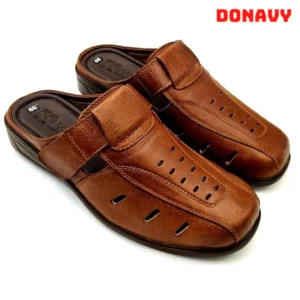 {KM Tặng Kèm Vớ Sịn} Giày Lười Nam Da Bò Thật DONAVY Kiểu Sa-Bo May Quai Xuống Đế Chắc Chắn, Có Lỗ Thoáng Khí D.GSB