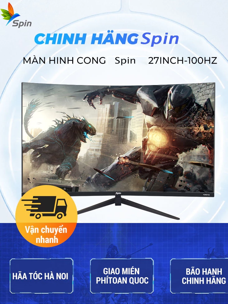 Màn Hình Gaming Cong Spin 24/27/32 Inch 180Hz Giá Rẻ - Image 2