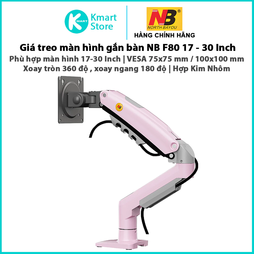 Giá Treo Màn Hình Northbayou NB F80 (17-30 Inch) - Hợp Kim Nhôm Cao Cấp - Image 3