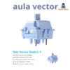Combo Switch aula Stars Vecto - Trục bàn phím - 5pin - lube sẵn - Switch cusmtom bàn phím cơ