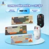 Hoả tốc Combo bàn phím không dây Bluetooth M87 và chuột F20 - Led Rainbow - Pin Sạc - Phím PBT