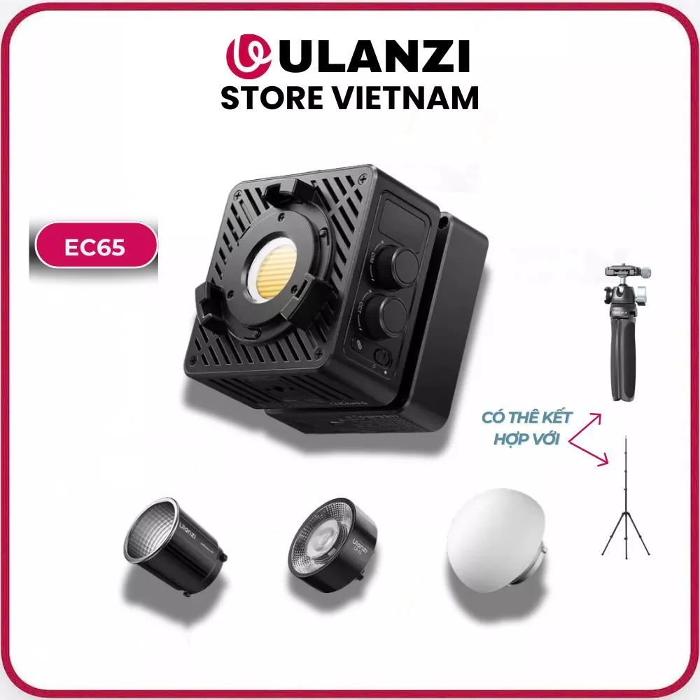 ULANZI EC65 65W - Đèn Led Ulanzi EC65 65W Bi-Color Nhỏ Gọn Cầm Tay