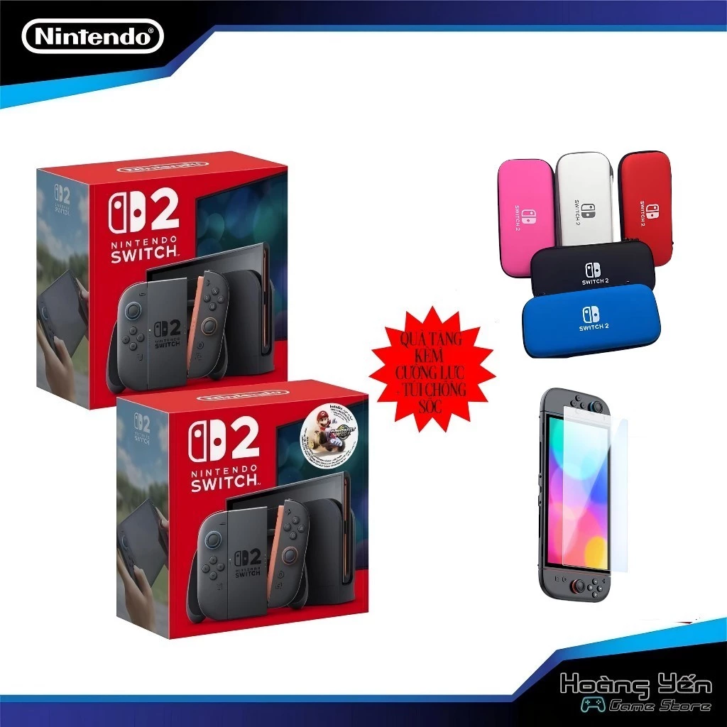 Máy Chơi Game Nintendo Switch 2 - Màn Hình 120Hz, Xuất Hình 4K