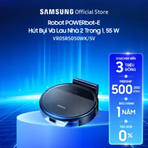 Robot hút bụi, lau sàn Samsung Powerbot-E lực hút cực mạnh 4200Pa (VR05R5050WK)