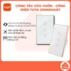 Công tắc cửa cuốn Tuya Zemismart zigbee/wifi, điều khiển giọng nói, hẹn giờ đóng mở, viền vàng
