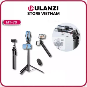 ULANZI MT-70 - Tripod Kiêm Gậy Chụp Ảnh Selfie 3 Chân