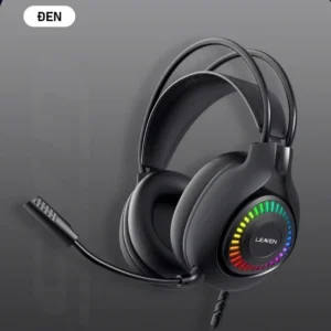 Tai nghe chụp tai Gaming Leaven G75 - Âm thanh 7.1 - LED RGB - Kết nối Dây USB