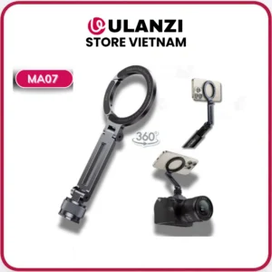 Ulanzi MA07 - Giá Đỡ Điện Thoại Ren 1/4 và Cold Shoe M084, Xoay 360°