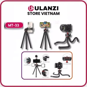 ULANZI MT-33 - Chân Tripod bạch tuộc dành cho Máy ảnh & Điện thoại, Ballhead xoay 360°