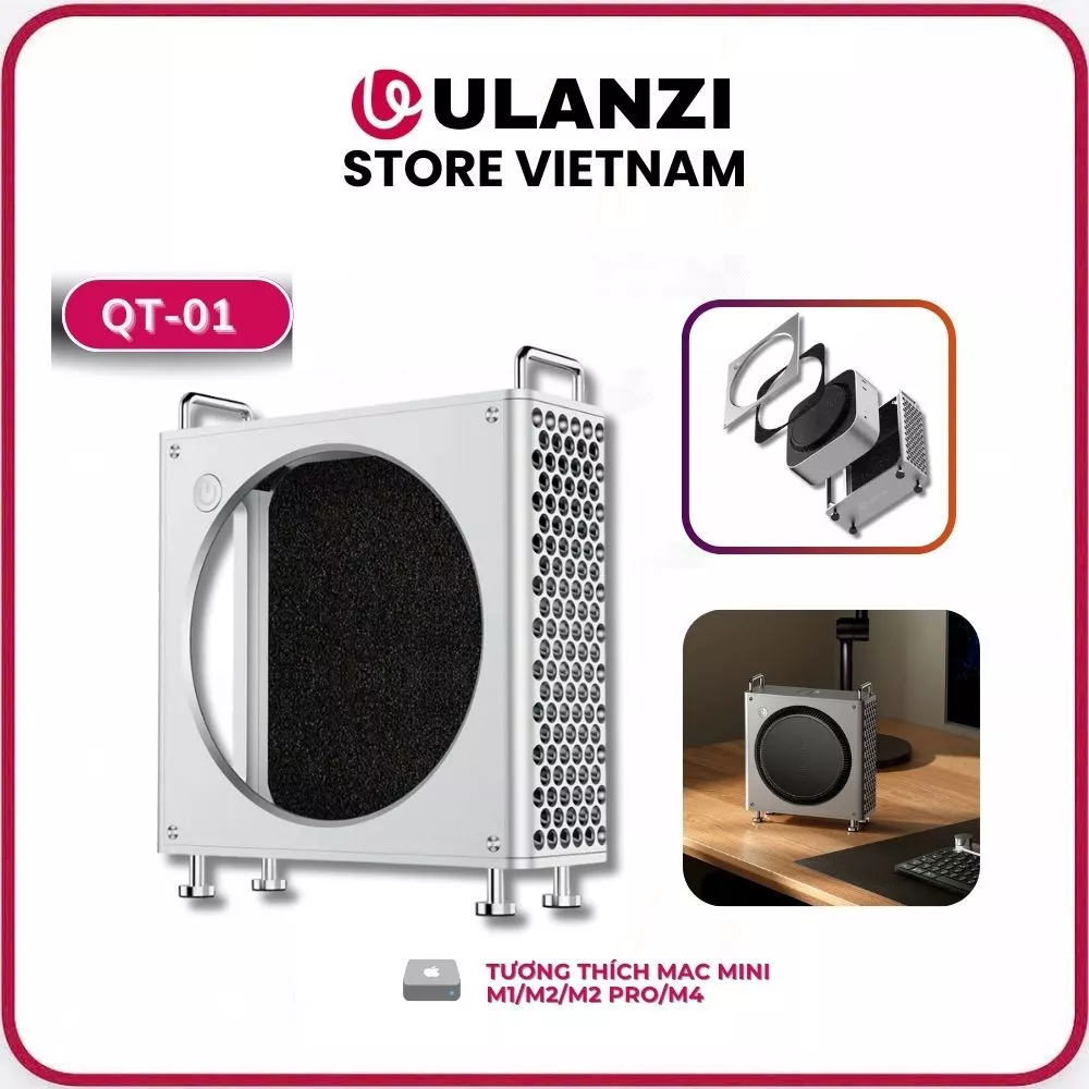 Ulanzi QT01 – Vỏ Bảo vệ Mac Mini X088 Nhôm Hợp Kim