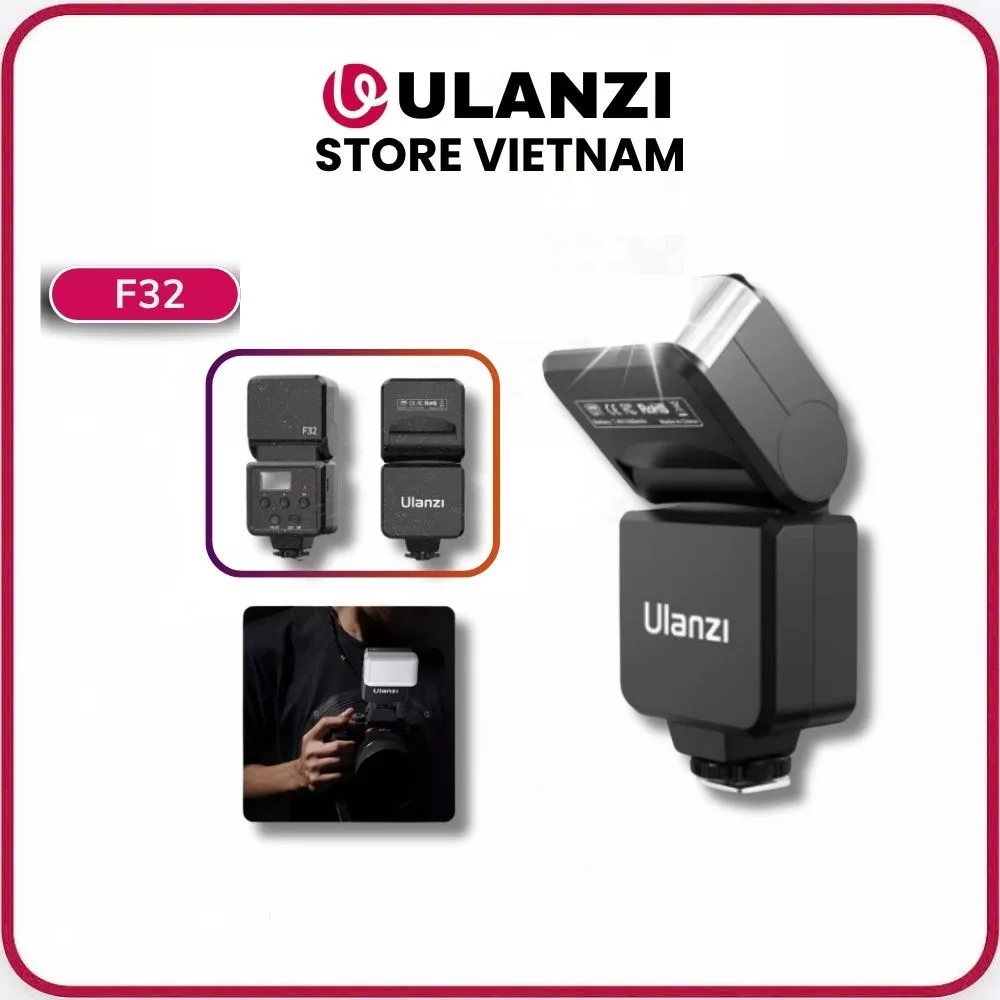 UALNZI F32 - Đèn Flash Máy Ảnh Ulanzi F32