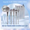Bộ 14 Cọ Trang Điểm Chuyên Nghiệp Lông Mềm Cho Người Mới | Đa Năng Phấn Phủ/Blush/Phấn Mắt+Tặng Cọ Mi | Hỗ Trợ Dropship