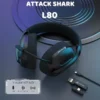 [Hoả Tốc HCM] Tai nghe Gaming Attack Shark L80 Pro - 3 mode kết nối- Âm Bass 3D - Hỗ trợ Micro đàm thoại - Độ trễ 2ms
