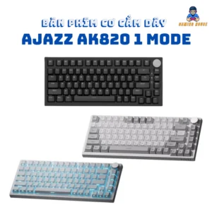 Bàn phím cơ có dây Ajazz AK820 1 mode - Led RGb - Gasket Mount - Có hot-swap - Mạch xuôi - Type C
