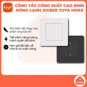 Công tắc thông minh bình nóng lạnh nút cơ Tuya Moes Star Ring zigbee, công suất cao