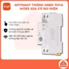 Aptomat thông minh Wifi/Zigbee Tuya Moes 63A đo điện năng tiêu thụ, bảo vệ quá tải, công suất cao