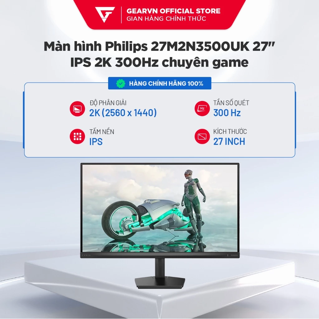 Màn hình Philips 27M2N3500UK 27 inch IPS 2K 300Hz chuyên game BH 36 Tháng