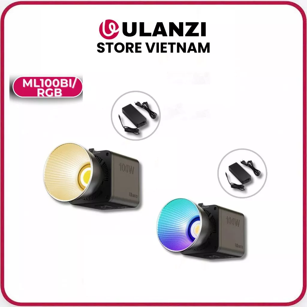 Ulanzi ML100Bi 100W Bi-Color/ML100RGB ML100RGB 100W - đèn LED Video Di Động Ulanzi