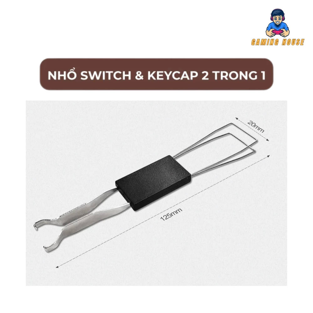 Dụng cụ nhổ switch và keycap dùng cho bàn phím cơ 2 trong 1
