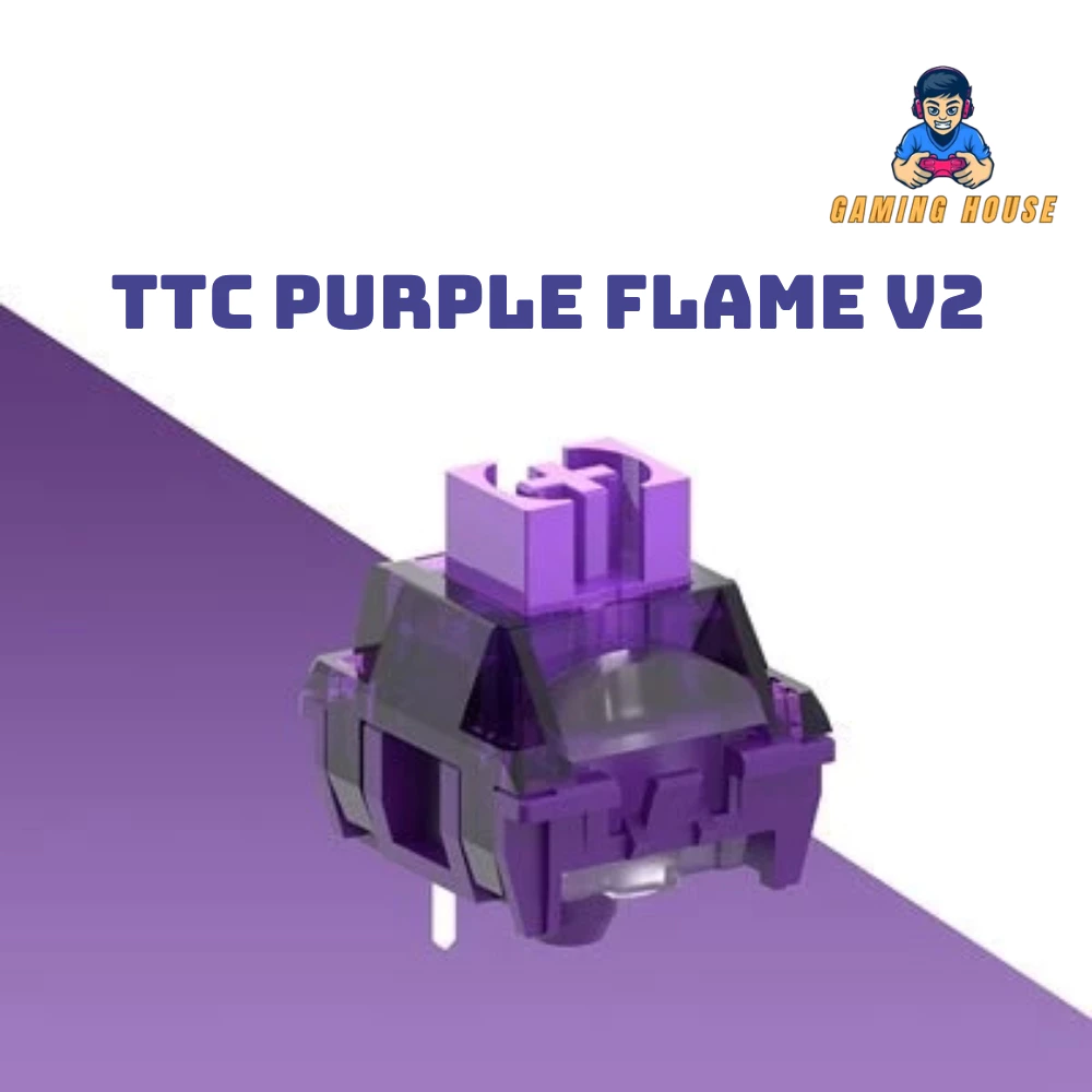 Combo 30 switch Linear TTC Purple Flame V2 - Trục cơ bàn phím - mạch 5 pin - Có tản led - Switch của Aula F99