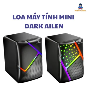 Combo 2 loa máy tính mini Dark Ailen S5-10- Âm thanh 360 độ- LED RGB- Kết nối Type C
