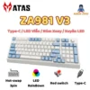 [ HOẢ TỐC ] Bàn phím cơ ATAS ZA981 V3 98 Key - Hotswap - Red Switch - LED 9 chế độ - Kết nối Type-C