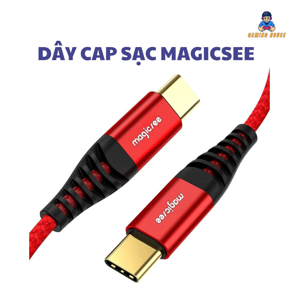 Xả hàng Dây Cáp sạc nhanh Magicsee PD60W Type-C to Type-C dành cho Samsung , Xiaomi , Macbook...