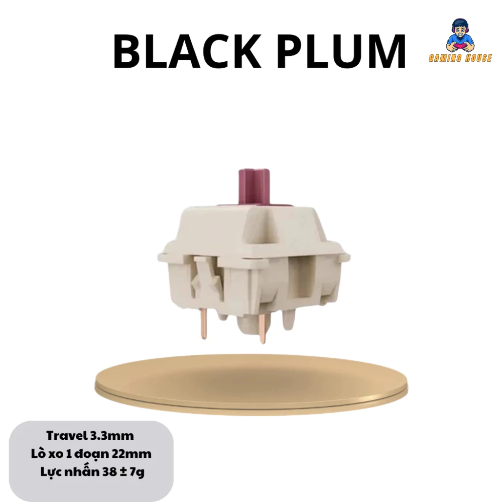 Combo 30 Switch bàn phím cơ Black Plum- trục bàn phím cơ - Trục Switch của Ximeng