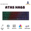 Bàn phím cơ gaming ATAS HA68 - Rapid trigger - Gasket mount - Led RGB - Type C - Tần số quét 1K HZ