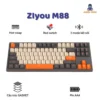 Bàn Phím Cơ Bluetooth Không Dây M88 Cao Cấp Có HOTSWAP Lót Foam Tiêu Âm, Trục Red Switch