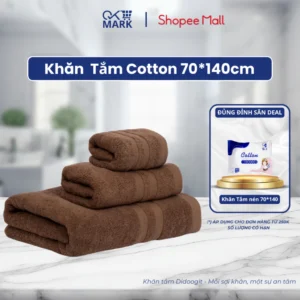 Khăn Tắm DIDOOGLT 100% Cotton - Khăn Tắm 70x140cm Cao Cấp Mềm Mịn Thấm Hút Tốt Không Ra Màu