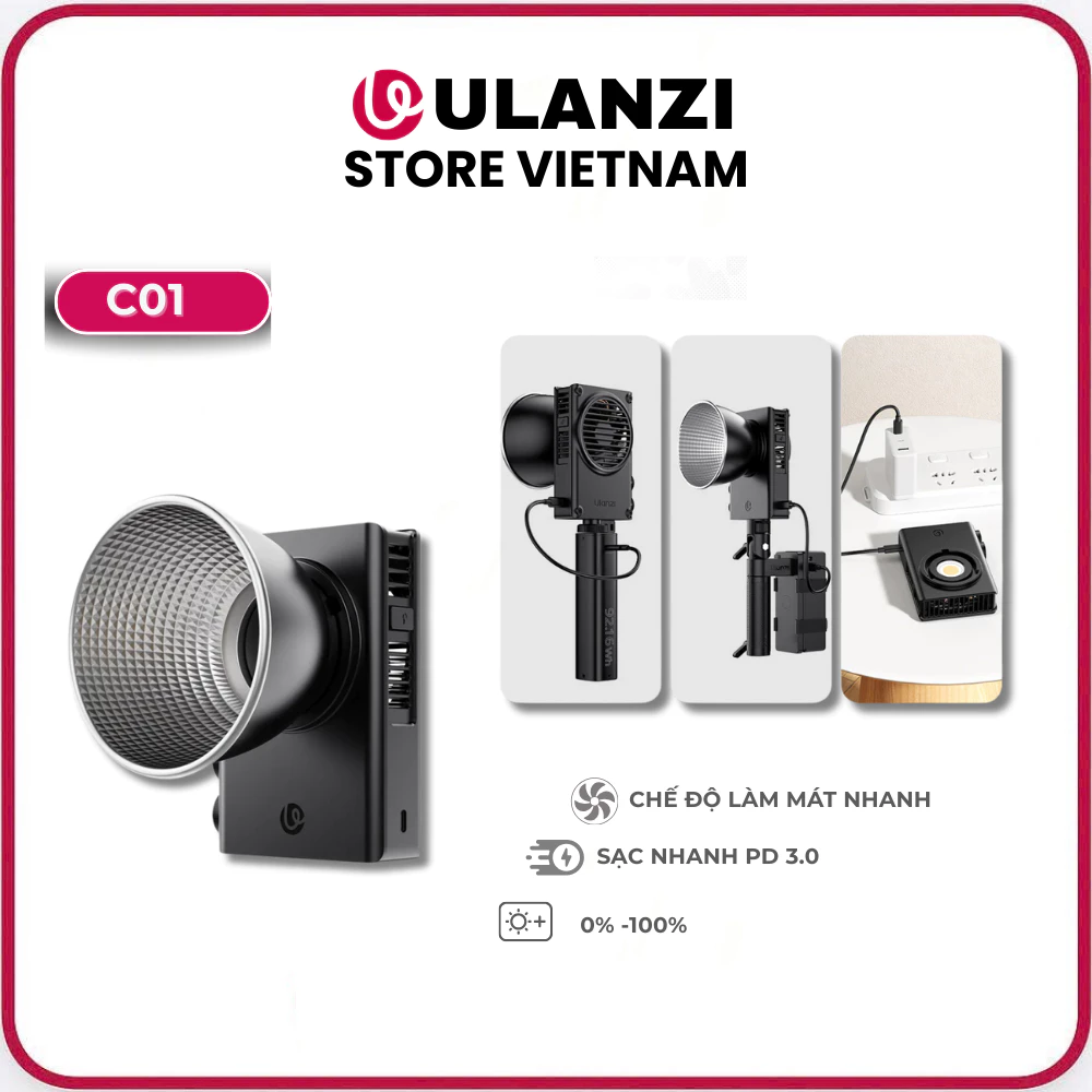 ULANZI C01 - Đèn Led COB 100W Bi Color 2700-6500K (L099)