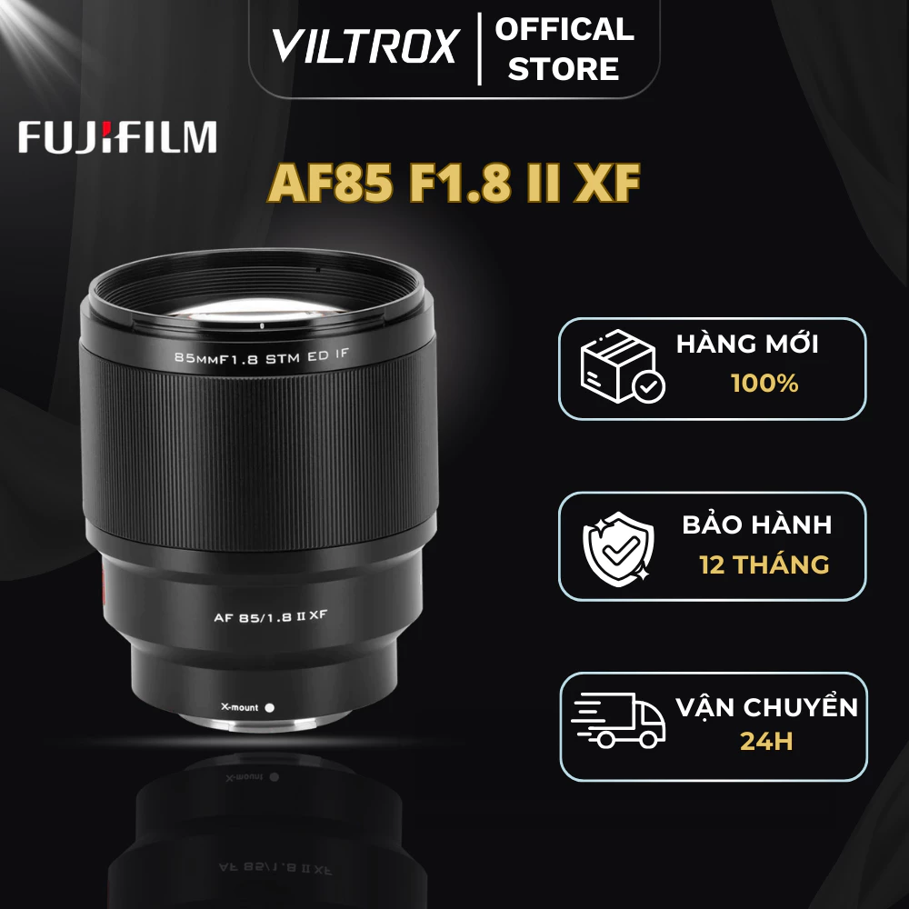 VILTROX AF 85mm F1.8 II Full-Frame for Fujifilm X-Mount - HÀNG CHÍNH HÃNG