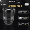 VILTROX AF 75mm F1.2 Pro APS-C For Sony E-Mount - HÀNG CHÍNH HÃNG