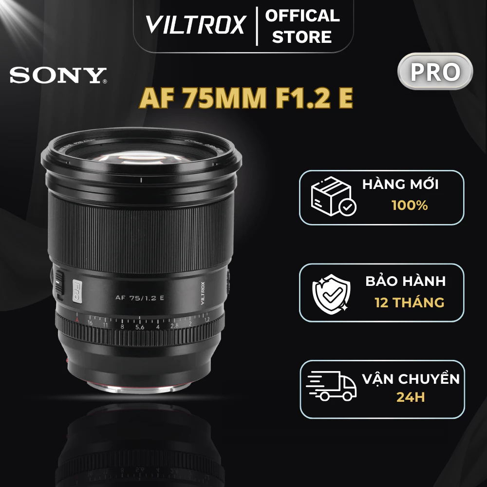 VILTROX AF 75mm F1.2 Pro APS-C For Sony E-Mount - HÀNG CHÍNH HÃNG