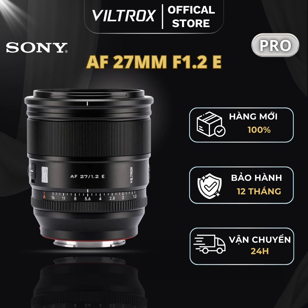 VILTROX AF 27mm F1.2 Pro APS-C For Sony E-Mount - HÀNG CHÍNH HÃNG