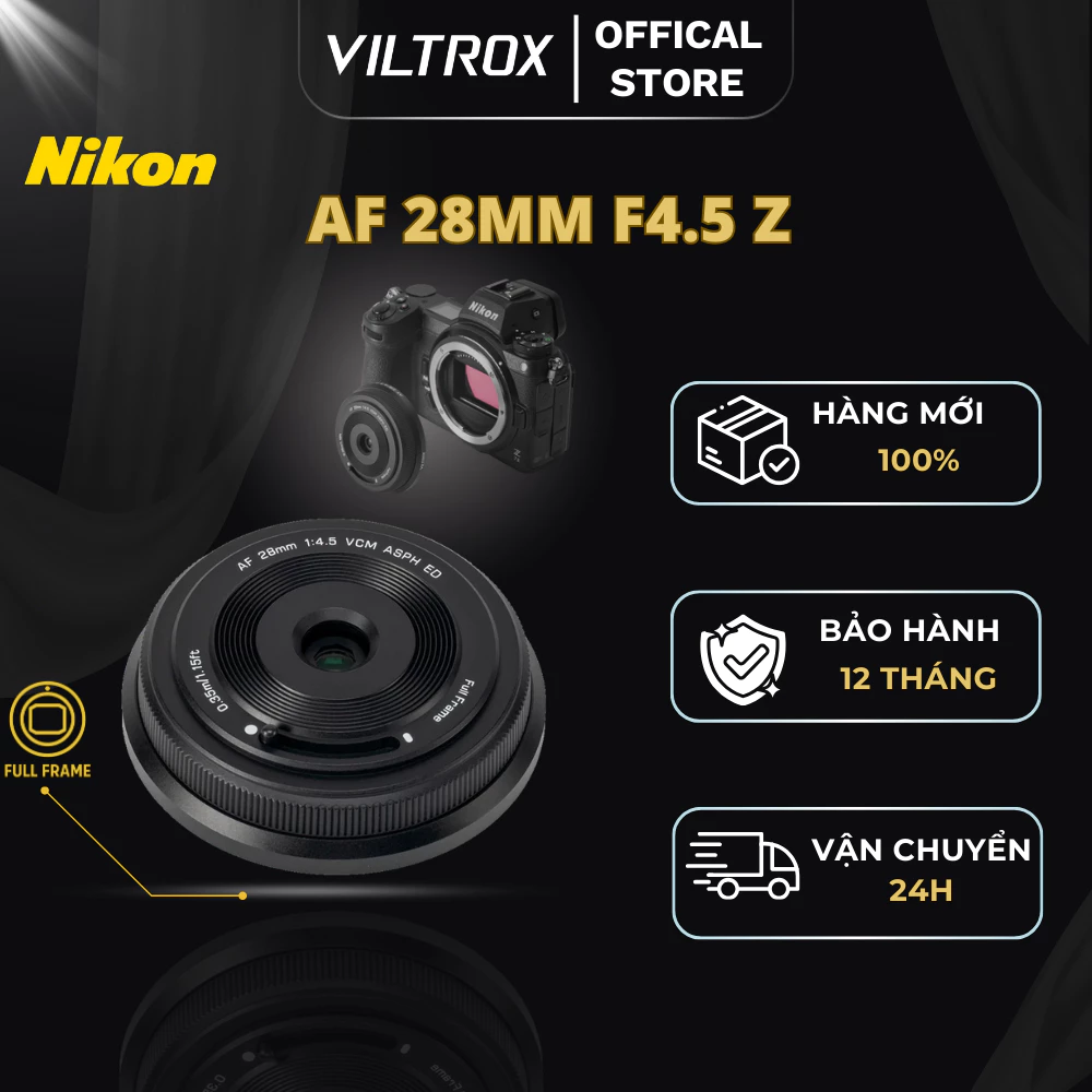 VILTROX AF 28mm F4.5 Full-Frame For Nikon Z-Mount - HÀNG CHÍNH HÃNG