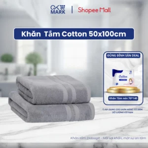 Khăn Tắm DIDOOGLT 50x100cm - Khăn Tắm 100% Cotton, Mềm Mịn Thấm Hút, Không Ra Màu, Dùng Cho Gia Đình