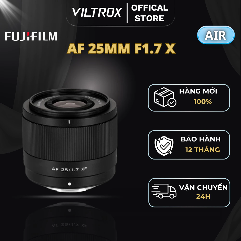 VILTROX AF 25mm F1.7 APS-C For Fujifilm X-Mount - HÀNG CHÍNH HÃNG