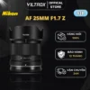 VILTROX AF 25mm F1.7 APS-C For Nikon Z-Mount - HÀNG CHÍNH HÃNG