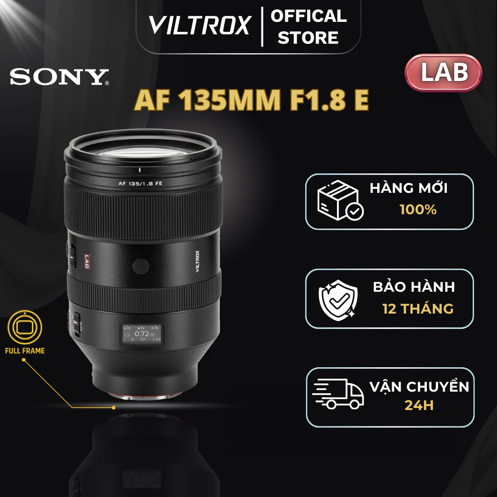 VILTROX AF 135mm F1.8 LAB Full-Frame For Sony E-Mount - HÀNG CHÍNH HÃNG