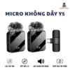 Micro Mic không dây Y5 dành cho điện thoại - Jack Lightning và Type-C - Tích hợp cổng sạc - Pin 20h - Gaming House