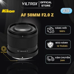 VILTROX AF 50mm F2.0 Full-Frame For Nikon Z-Mount - HÀNG CHÍNH HÃNG