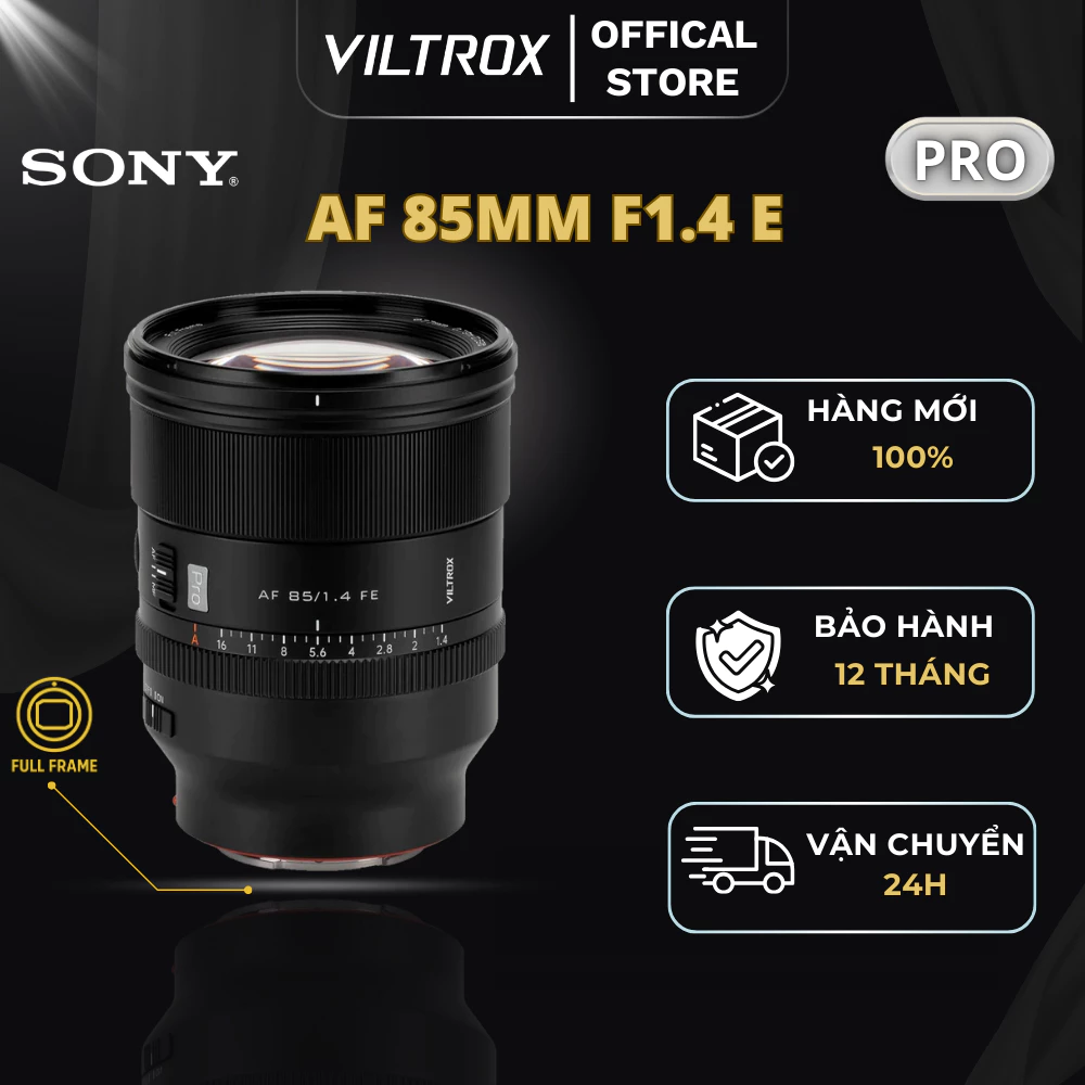 VILTROX AF 85mm F1.4 Pro Full-Frame For Sony E-Mount - HÀNG CHÍNH HÃNG