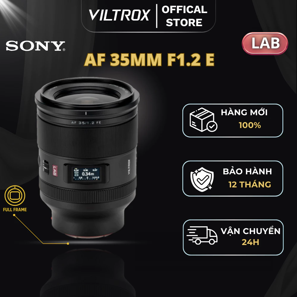 VILTROX AF 35mm F1.2 LAB Full-Frame For Sony E-Mount - HÀNG CHÍNH HÃNG